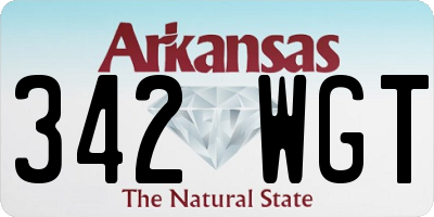 AR license plate 342WGT