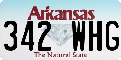 AR license plate 342WHG