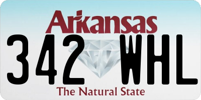 AR license plate 342WHL