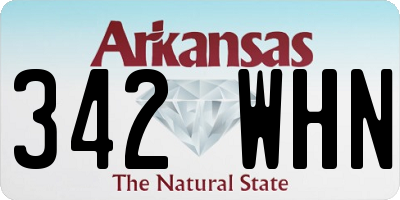 AR license plate 342WHN