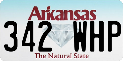 AR license plate 342WHP