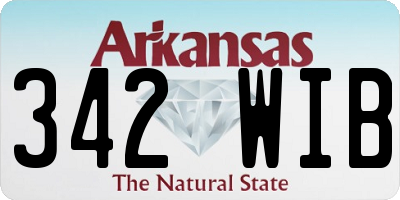 AR license plate 342WIB