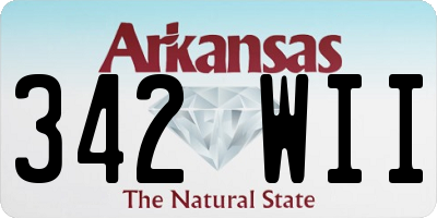 AR license plate 342WII