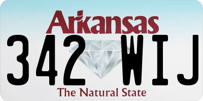 AR license plate 342WIJ