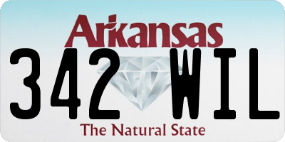AR license plate 342WIL