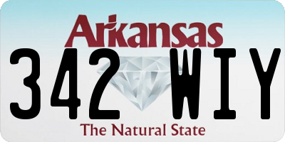 AR license plate 342WIY