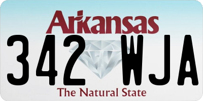 AR license plate 342WJA
