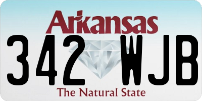 AR license plate 342WJB