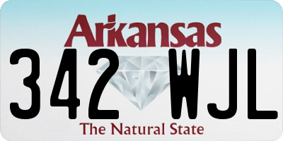 AR license plate 342WJL