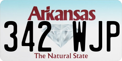 AR license plate 342WJP