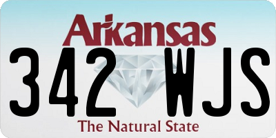 AR license plate 342WJS