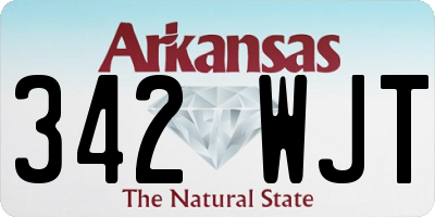 AR license plate 342WJT
