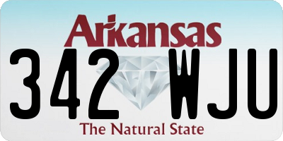 AR license plate 342WJU