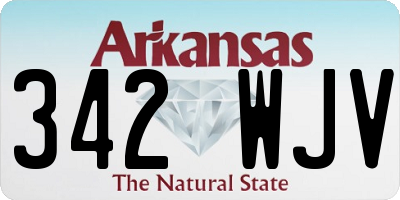 AR license plate 342WJV