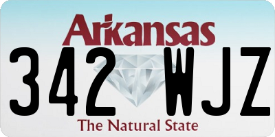 AR license plate 342WJZ