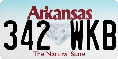 AR license plate 342WKB