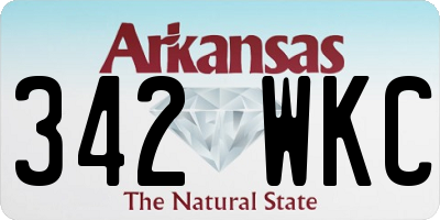 AR license plate 342WKC