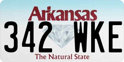 AR license plate 342WKE