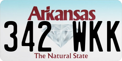 AR license plate 342WKK