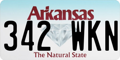 AR license plate 342WKN