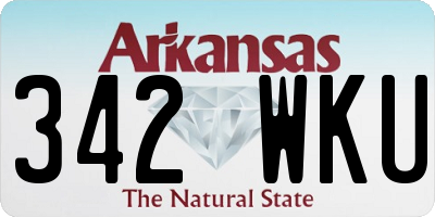 AR license plate 342WKU