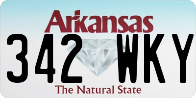 AR license plate 342WKY