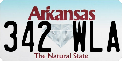 AR license plate 342WLA