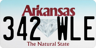 AR license plate 342WLE