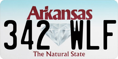 AR license plate 342WLF