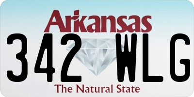 AR license plate 342WLG