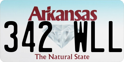 AR license plate 342WLL