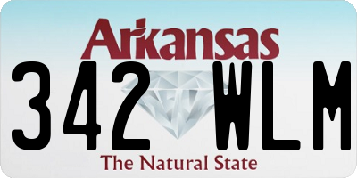 AR license plate 342WLM