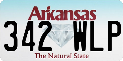 AR license plate 342WLP