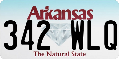 AR license plate 342WLQ