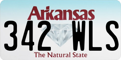AR license plate 342WLS