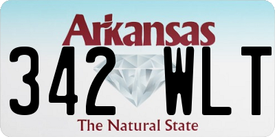 AR license plate 342WLT