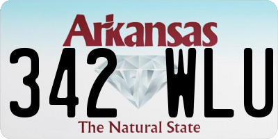 AR license plate 342WLU