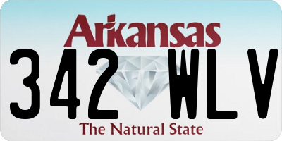 AR license plate 342WLV