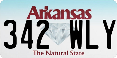 AR license plate 342WLY