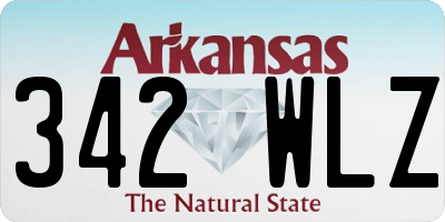 AR license plate 342WLZ