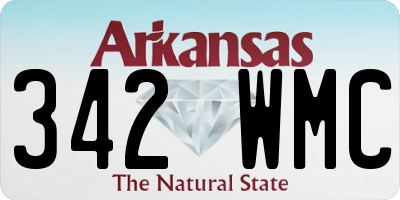 AR license plate 342WMC