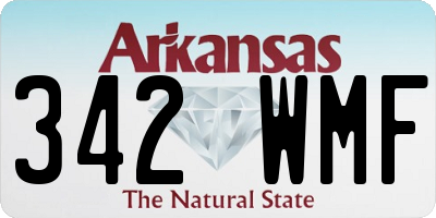 AR license plate 342WMF
