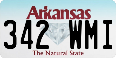 AR license plate 342WMI