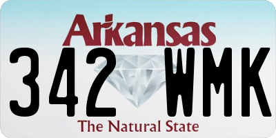 AR license plate 342WMK
