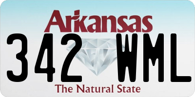 AR license plate 342WML