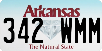 AR license plate 342WMM
