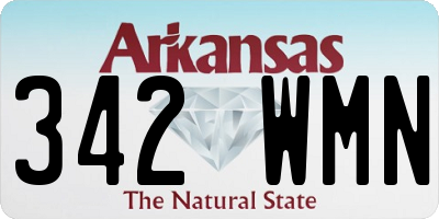 AR license plate 342WMN