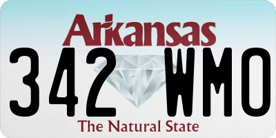 AR license plate 342WMO
