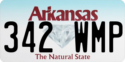 AR license plate 342WMP