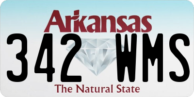 AR license plate 342WMS